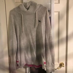 Black Dog Ribbed Turtleneck Sweatshirt